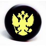 Ручка руля дерево лак лентяйка ДАВ -27-  ГЕРБ, уп.10 шт