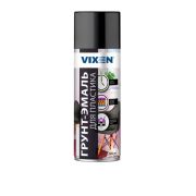 Грунт-эмаль VIXEN VX-50104 для пластика светлый аллюминий аэрозоль 520мл RAL 9006 уп. 12 шт